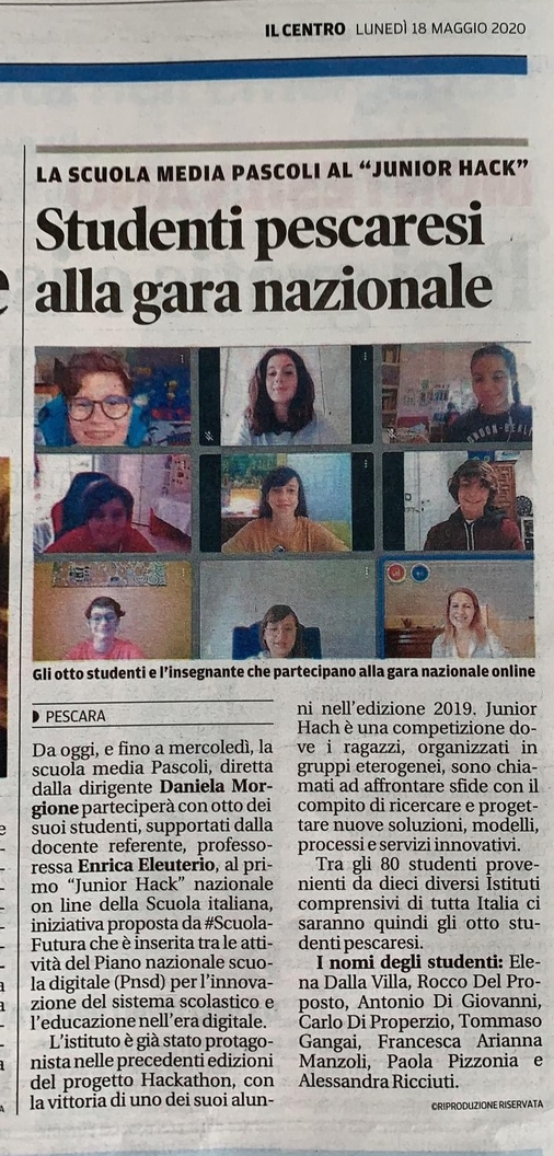 ritaglio di giornale