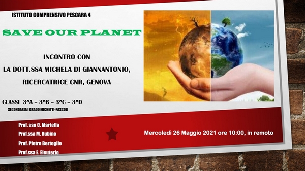 locandina dell'evento. Classi terza a, terza b, terza c, terza d della secondaria michetti-pascoli. Prof.sse Martella, Rubino, Bertoglio, Eleuterio