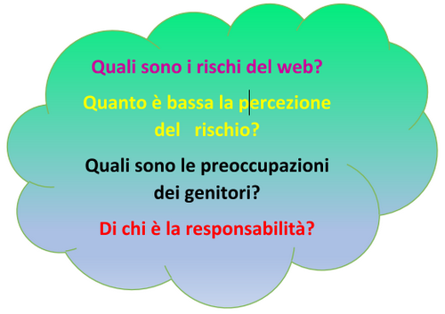 Quali sono i rischi del web? Quanto è bassa la percezione del rischio? Quali sono le preoccupazioni dei genitori? Di chi è la responsabilità?