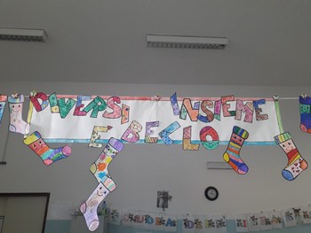 striscione diversi insieme è bello
