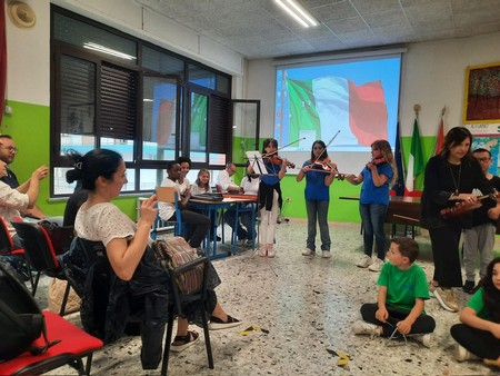 esibizione degli studenti