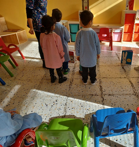 bambini durante l'attività
